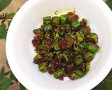 A picture of step 7 of Masala Fried Chillies 🌶️🌶️.
