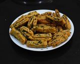 A picture of step 8 of Methi Leaves Layered Mathri.