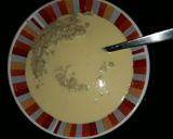A picture of step 2 of Quaker oats and nutri c orange juice.