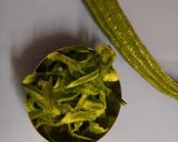 A picture of step 1 of Ridge Gourd Peel Chuteny - crispy and spicy.