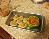 A picture of step 4 of Turkey Stuffed Peppers.