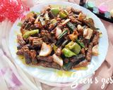 A picture of step 4 of Bhindi 65.