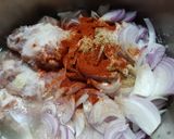 A picture of step 3 of Mutton Karahi.