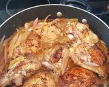 A picture of step 7 of Chicken Escabeche.