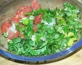 A picture of step 1 of Peanut Salsa.