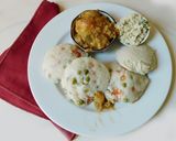 A picture of step 4 of Veggie Idli.