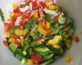 Foto del paso 1 de la receta: Ensalada de Judías, pimiento tricolor y pulpo