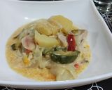 Foto del paso 6 de la receta: Pollo con verduras a la crema