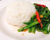 รูปขั้นตอนการทำที่ 3 ของ ผัดผักบุ้งเจ #กินผักรักสุขภาพ4
