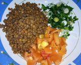 A picture of step 1 of Kali Dal Chat.