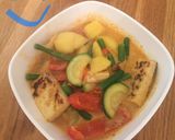 A picture of step 18 of Easy Mango Tofu Red Thai curry.