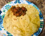 A picture of step 5 of Avocado Chapati (Indian Bread).