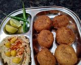 A picture of step 5 of फलाफल और हम्मस (falafala recipe in hindi).
