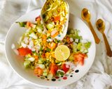 A picture of step 5 of Kara pori chaat (Crunchy and Flavorful Evening Snacks).