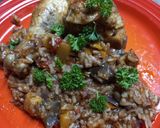 A picture of step 7 of Pollo con Piña y Berenjena.