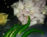 A picture of step 1 of Chura ka bhunja.