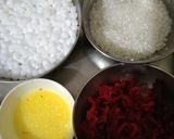A picture of step 1 of Sago_ beetroot kheer.