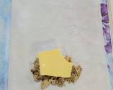 مراحل دستور لقمه مدرسه بورک مرغ و پنیر عکس 2