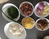 Hình bước làm 1 của món Cơm hẹ🌱