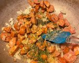 A picture of step 1 of Cream corn & sausage.