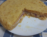 Foto del paso 9 de la receta: Tortilla de patatas de jamón y queso