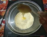 A picture of step 1 of Microwave Besan Ka Ladoo.