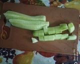 A picture of step 1 of Kachumber Salad.