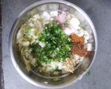 A picture of step 2 of Millet Stuffed Kulcha.