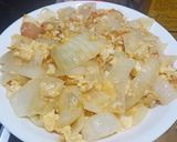 洋蔥炒雙蛋的食譜步驟4照片