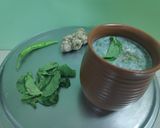 A picture of step 4 of Ginger Mint ButterMilk /Chaas.