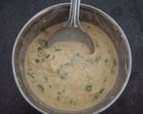 A picture of step 6 of Aloo cheela.