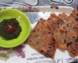 A picture of step 3 of Aaloo corn Paranthas.