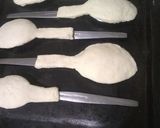 A picture of step 11 of #Chiken_grill_bite_in_Puff #spoon.With#Lentil_Soup.