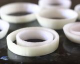 A picture of step 2 of Mozzarella Onion Rings.