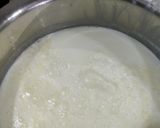 A picture of step 4 of Posta dana (khas khas)and badaam halwa.