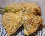 A picture of step 7 of Stuffed Pumpkin flowers with ricotta.