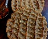 A picture of step 10 of Bhakhari (flat bread).