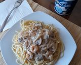 Foto del paso 7 de la receta Salsa blanca con camarones y champiñones😋