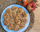 Foto del paso 3 de la receta: Rollitos con dulce de caqui y manzana 🍥🍎