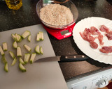 Foto del paso 1 de la receta: Arroz meloso con trufa, pollo y calabacín