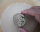 A picture of step 4 of Nendran banana stuffed paratha.
