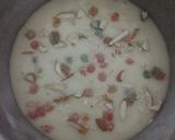 A picture of step 6 of Vanilla tutti fruitti cake.