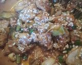 Foto del paso 2 de la receta Sartén de arroz con pollo, setas y alcachofas