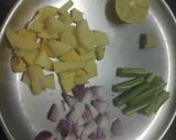 A picture of step 2 of Sambar Vada.