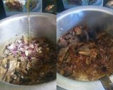 A picture of step 2 of Guinness beef stew.