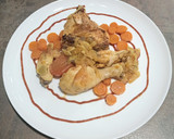 Foto del paso 3 de la receta: Pollo a la barbacoa con verdura