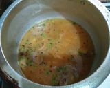 A picture of step 3 of Salty sama with potato and peas.