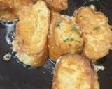 Omellte coated dinner roll recipe step 4 photo