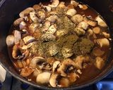 A picture of step 2 of Tomato, Mushroom, and Parsnip Soup.