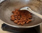 A picture of step 1 of Cashew almond burfi.